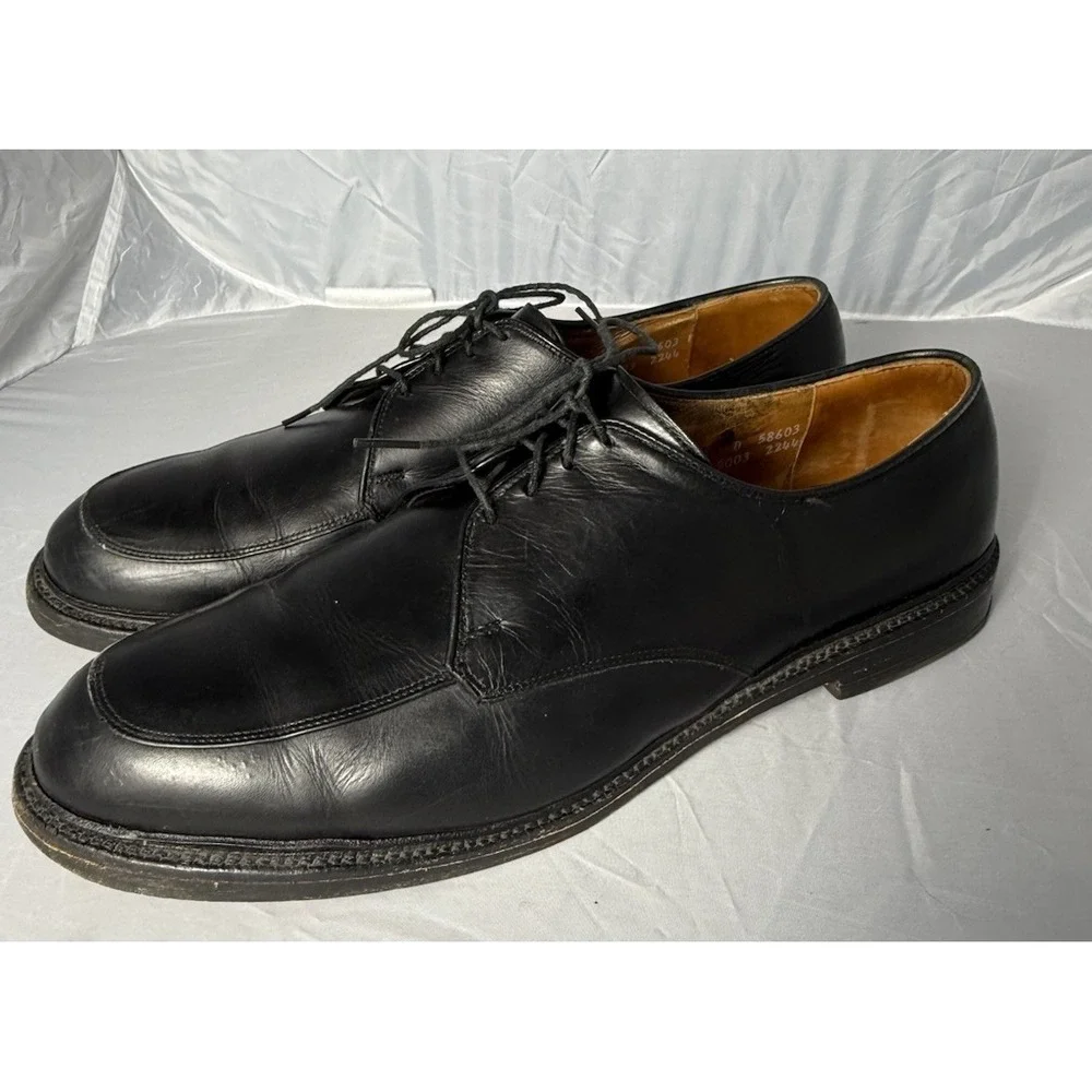 Allen Edmonds Brentwood Black Leather Oxford Dress Shoes 15 D Men's